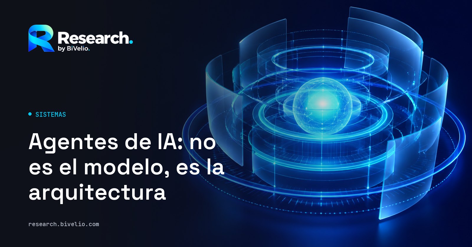 Portada del artículo «Agentes de IA: no es el modelo, es la arquitectura»