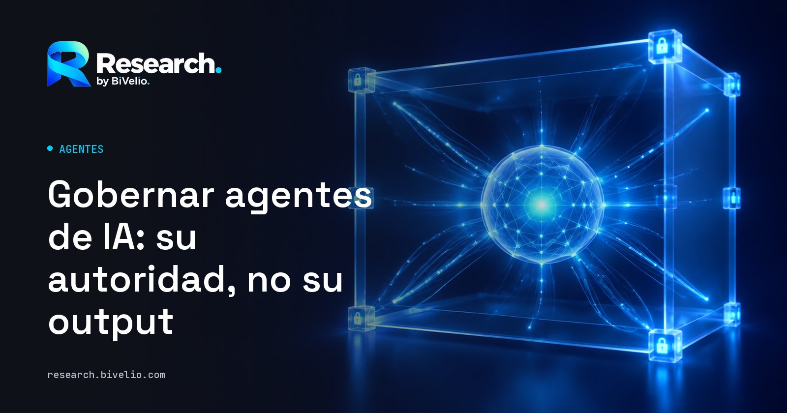 Portada del artículo «Gobernar agentes de IA: su autoridad, no su output»